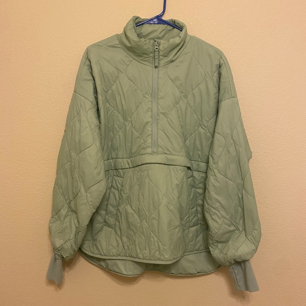 Old Navy Active Medium Bubble Jacket Sea Green